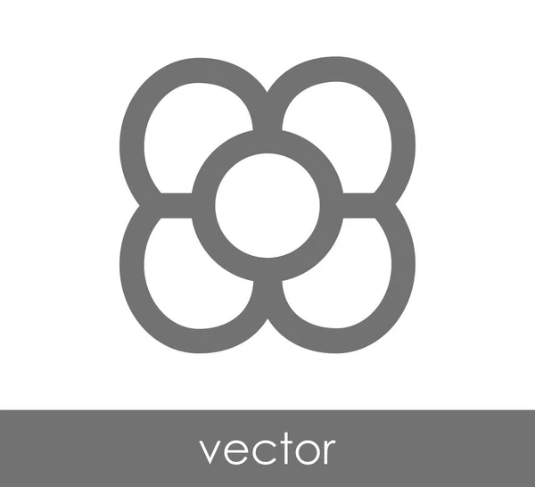 Ilustração do ícone da flor — Vetor de Stock