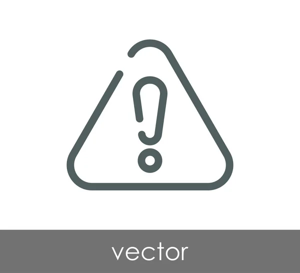 Icono de signo de exclamación — Vector de stock