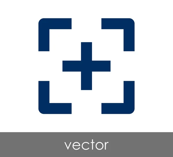 Ikona zaměření kamery — Stockový vektor