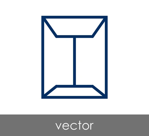 Kuvertikonillustration — Stock vektor