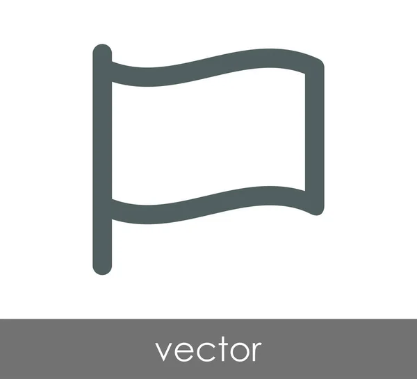 Ícone web da bandeira — Vetor de Stock