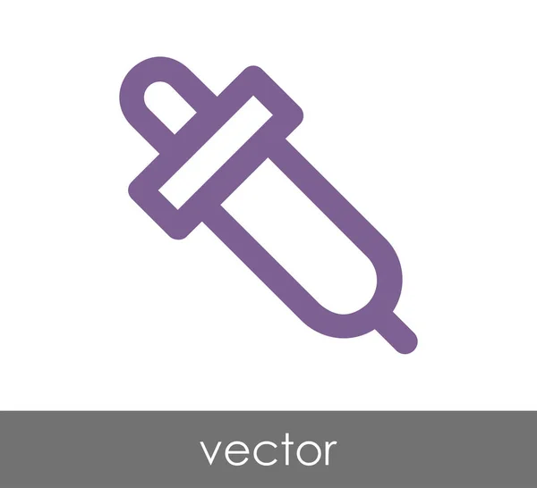 Pipette Web-Symbol — Stockvektor