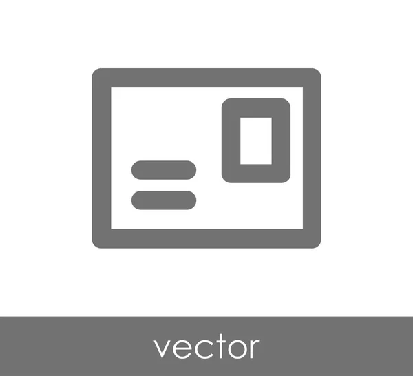 Obrázek ikony obálky — Stockový vektor