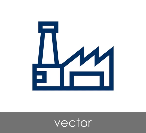 Fabrik-Ikone — Stockvektor
