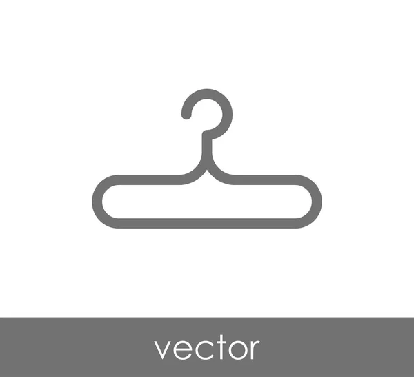 Ícone simples cabide — Vetor de Stock