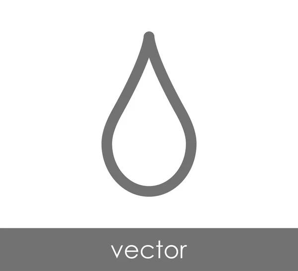 Drop web pictogram — Stockvector