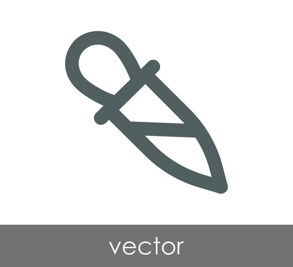 Pipette Web-Symbol — Stockvektor