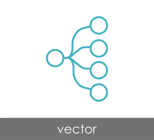 Hierarchy icon illustration — Stock Vector