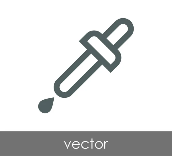 Cuentagotas icono web — Vector de stock