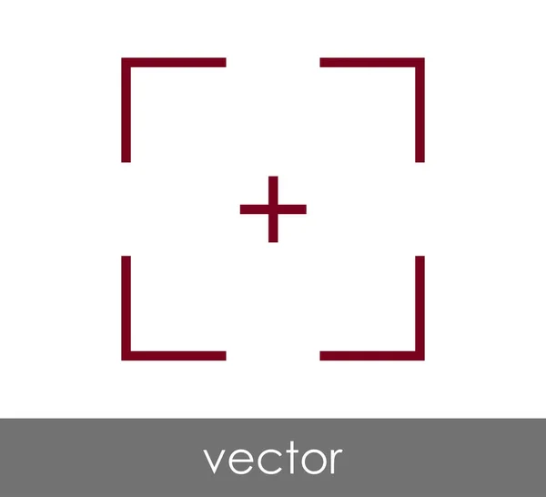 Kameraets fokusikon – Stock-vektor