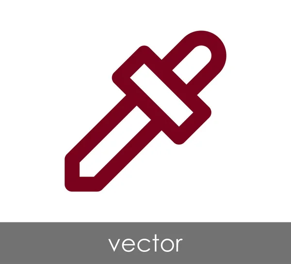 Pipette Web-Symbol — Stockvektor