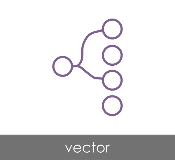 Illustration d'icône de hiérarchie — Image vectorielle