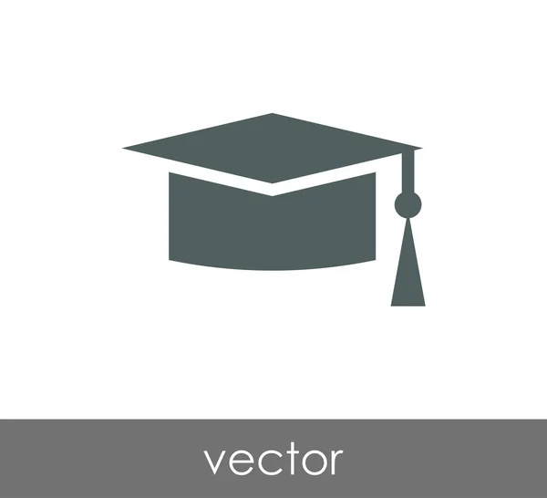 Graduation cap icon — Stock Vector