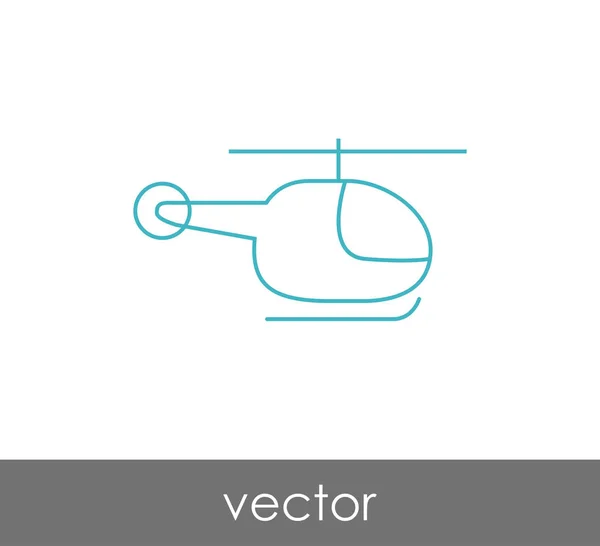 Ilustração do ícone do helicóptero — Vetor de Stock