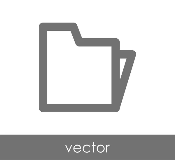 Ordner Web-Symbol — Stockvektor