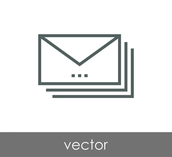 Ilustración de icono de sobre — Vector de stock