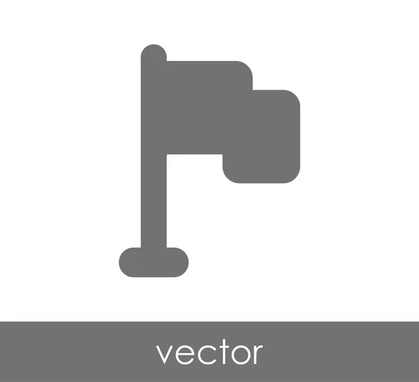Flag flat icon — Stock Vector