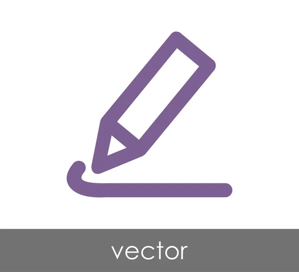 Editar icono con lápiz — Archivo Imágenes Vectoriales