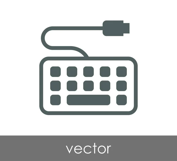 Design do ícone do teclado — Vetor de Stock