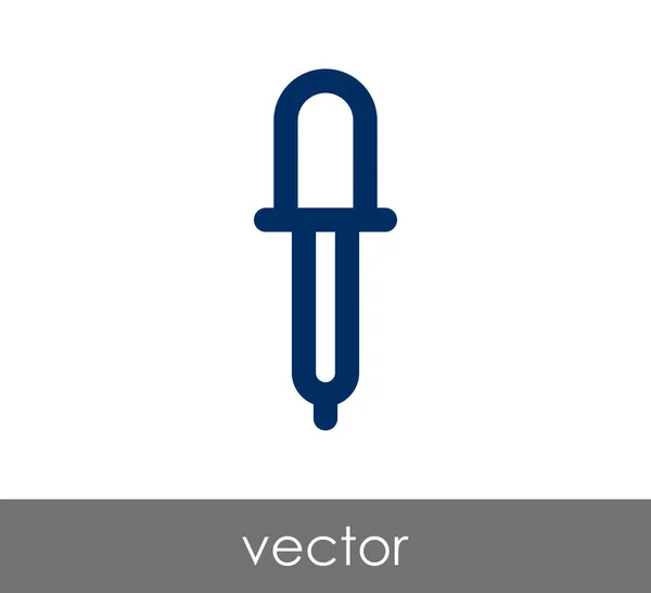 Pipette Web-Symbol — Stockvektor