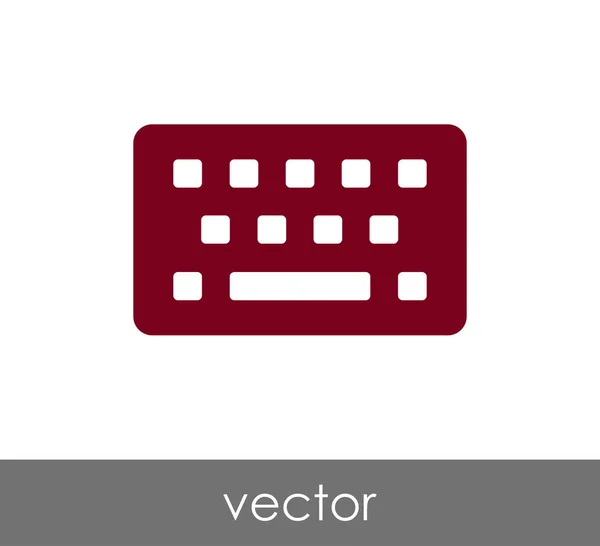 Conception de l'icône du clavier — Image vectorielle