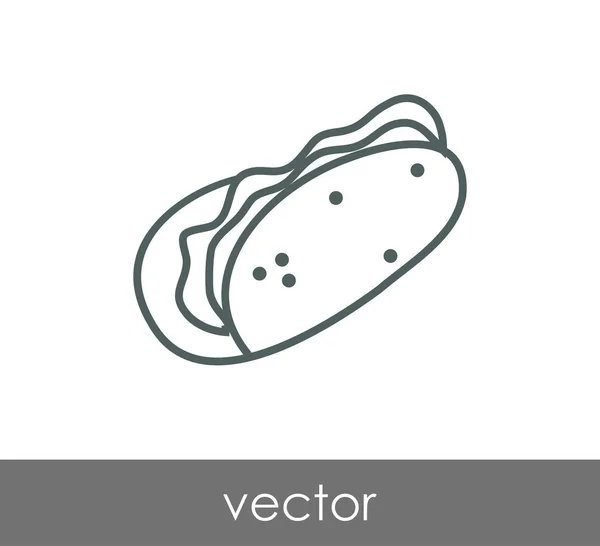 Ilustração ícone hotdog Ilustração De Stock