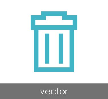 çöp kutusu simgesini