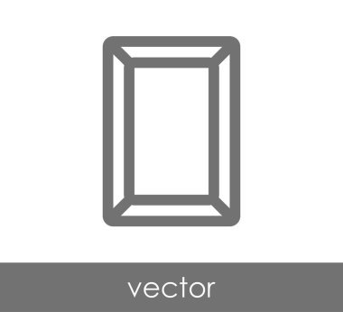 Dikdörtgen kare simgesi