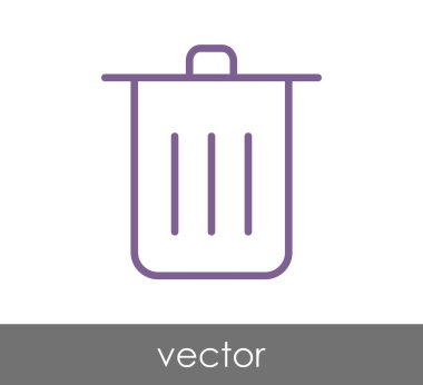 çöp kutusu simgesini