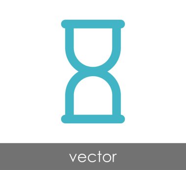 Kum saati simgesi illüstrasyon