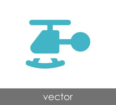 Helikopter simgesi illüstrasyon