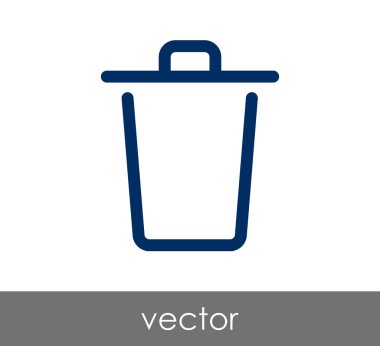 çöp kutusu simgesini