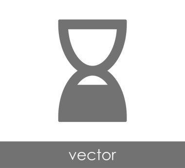 Kum saati simgesi illüstrasyon