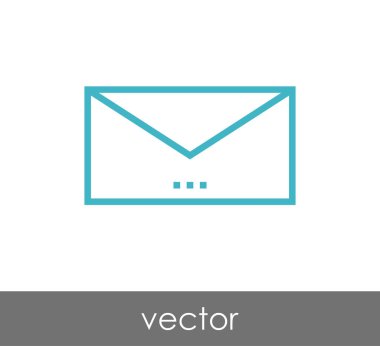 zarf simgesi illüstrasyon 