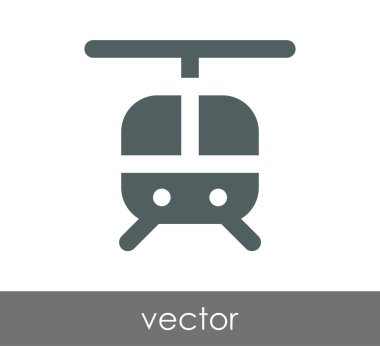 Helikopter simgesi illüstrasyon