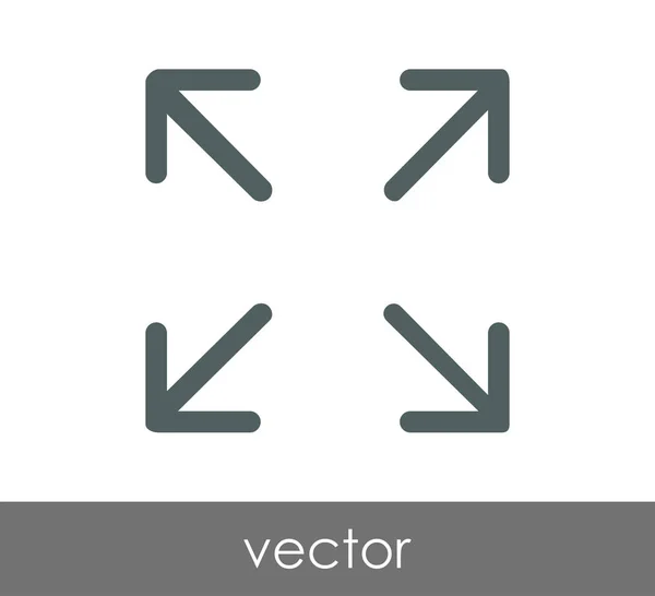 Ícone de tela cheia — Vetor de Stock