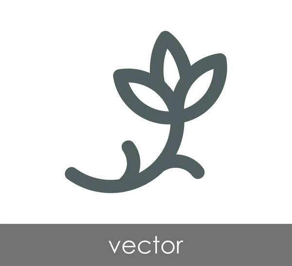 Illustration zum Blumensymbol — Stockvektor