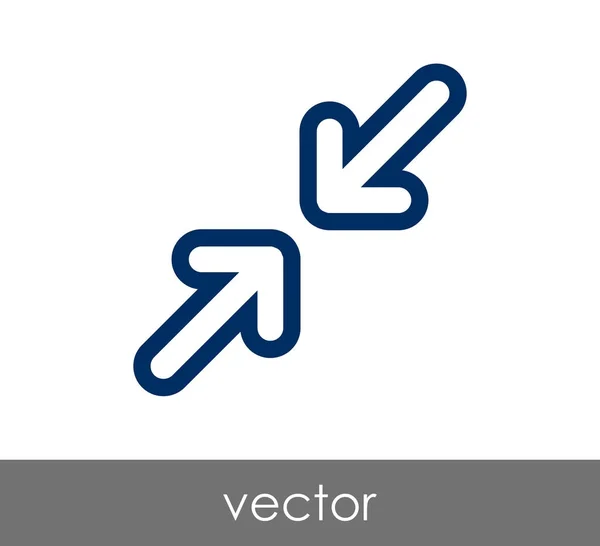 Icono de flecha ajuste — Vector de stock