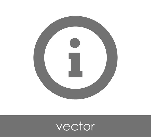 Icône de signe d'information — Image vectorielle
