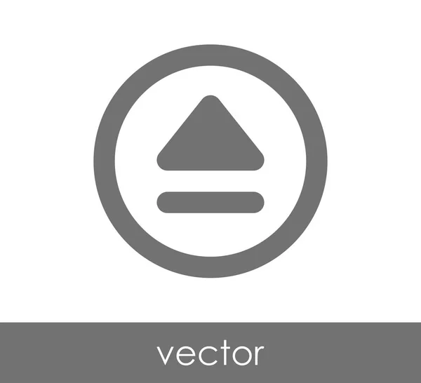 Ejetar ícone plano — Vetor de Stock