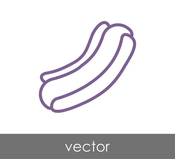 Illustration zum Hotdog-Symbol — Stockvektor