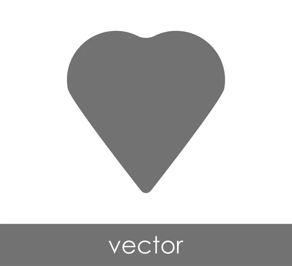 Simple icono del corazón — Archivo Imágenes Vectoriales