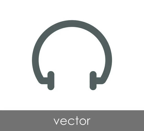 Diseño de icono de auriculares — Archivo Imágenes Vectoriales