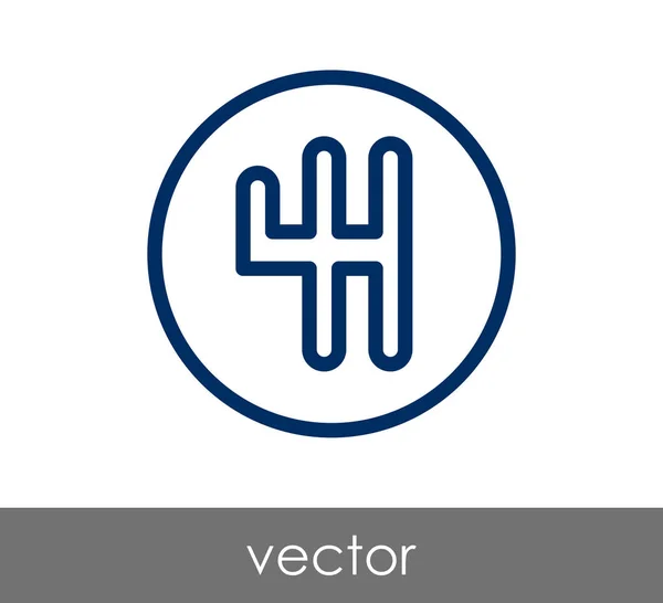 Car gearbox icon — Stock Vector