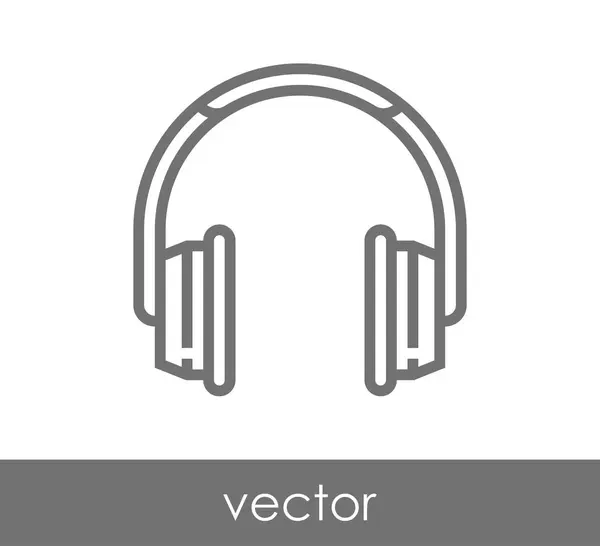 Design of headphones icon — Stock Vector