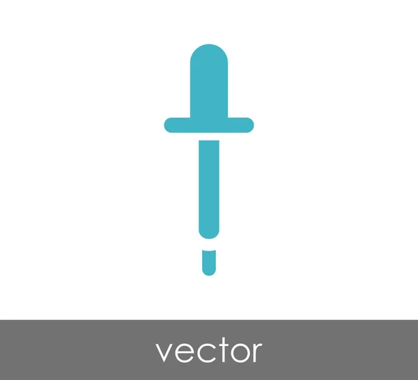 Pipette Web-Symbol — Stockvektor