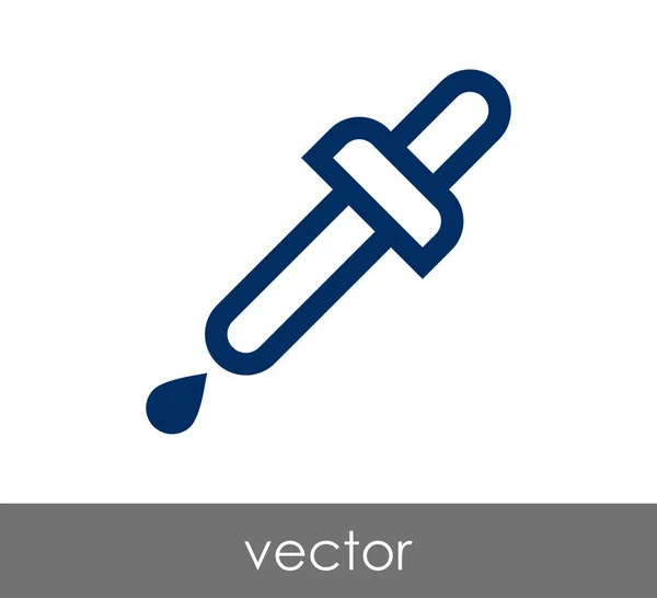 Pipette Web-Symbol — Stockvektor