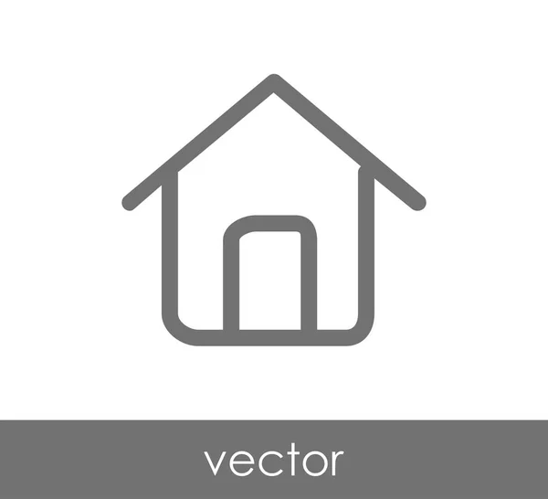 Icono del edificio de casa — Vector de stock