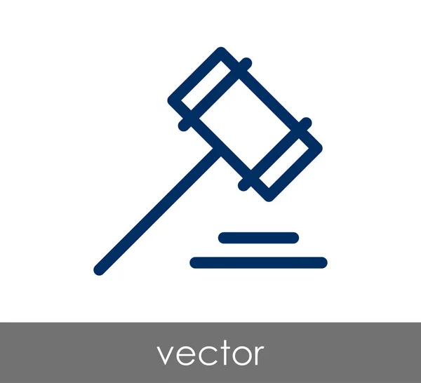 Ícone de martelo de leilão —  Vetores de Stock