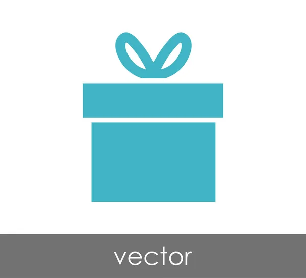 Geschenkbox-Symbol — Stockvektor